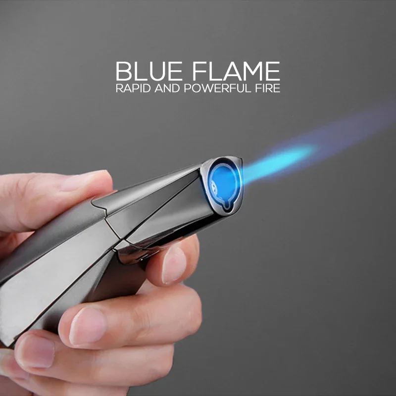 JOBON Fashion Cigar Jet Lighter Blue Flame Windproof Refillable Lighters Gift for Friend