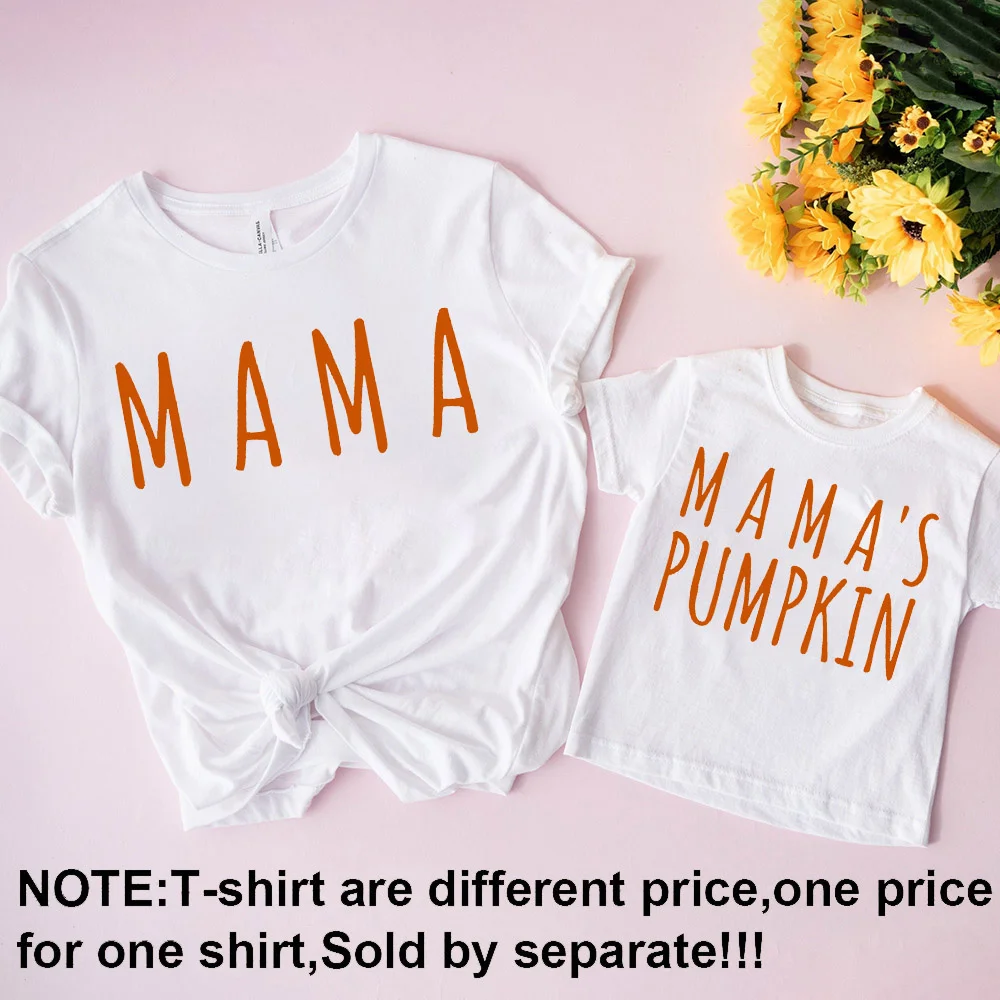 Thanksgiving Family Matching Outfits, Mommy Kids Camisas, Mini Mama T-Shirt, Roupas