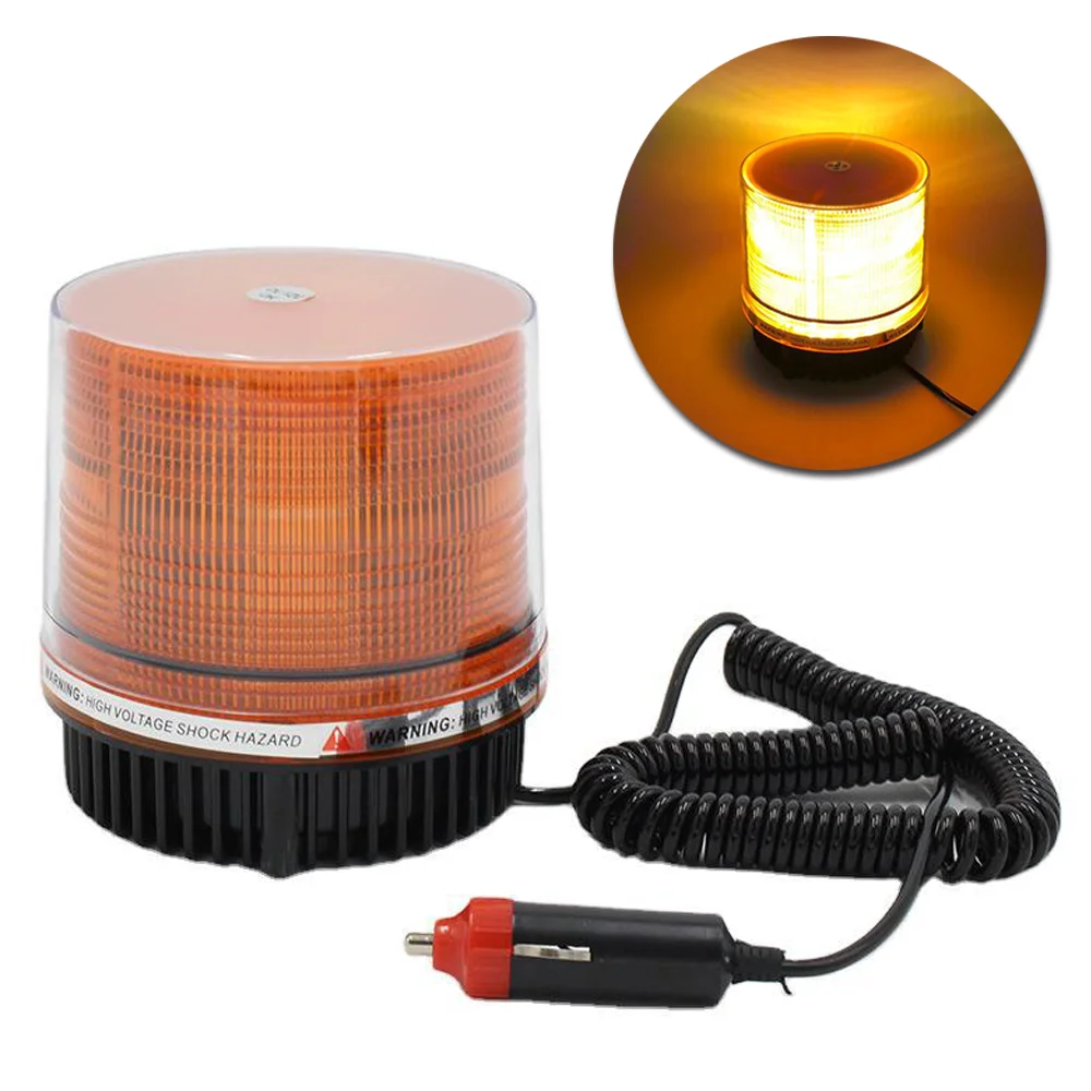 12V-24V LED Strobe Light,  Warning Lights Safety Flashing Strobe Lights with Magnetic for Most Vehicle Trucks Cars