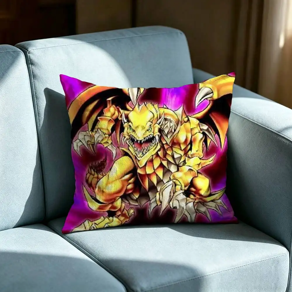 Y-Yu-Gi-Oh Victory Dragon Pillow cover Soft Microfiber Pillowcase Home Sofa Decor Surprise Decorative printed.