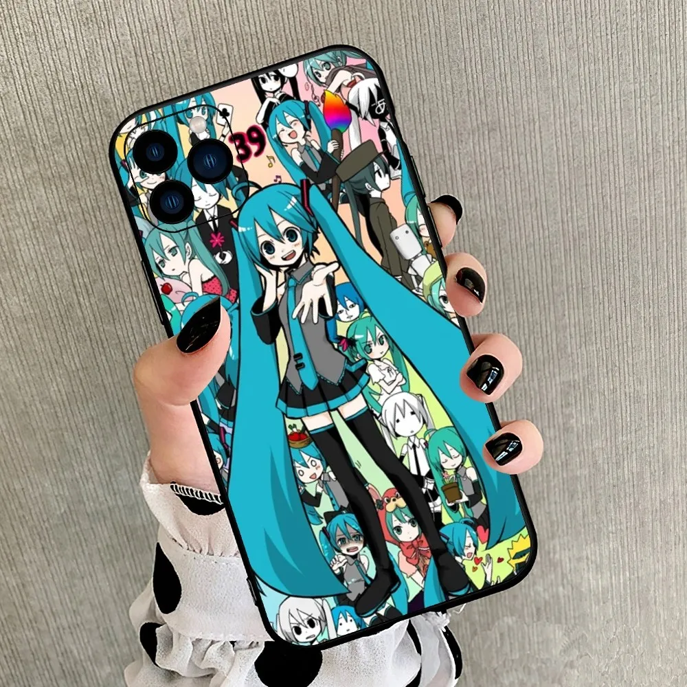 bilibili Virtual Idol Singer H-Hatsune M-Miku B Phone Case For iPhone 8 11 12 13 14 15 Mini X XR XS PRO MAX Plus Shell