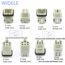 HDC-HA 250V 10A/16A 4/5/6/8 Male and female core Heavy Duty Connector  Industrial Waterproof Aviation Socket Plug