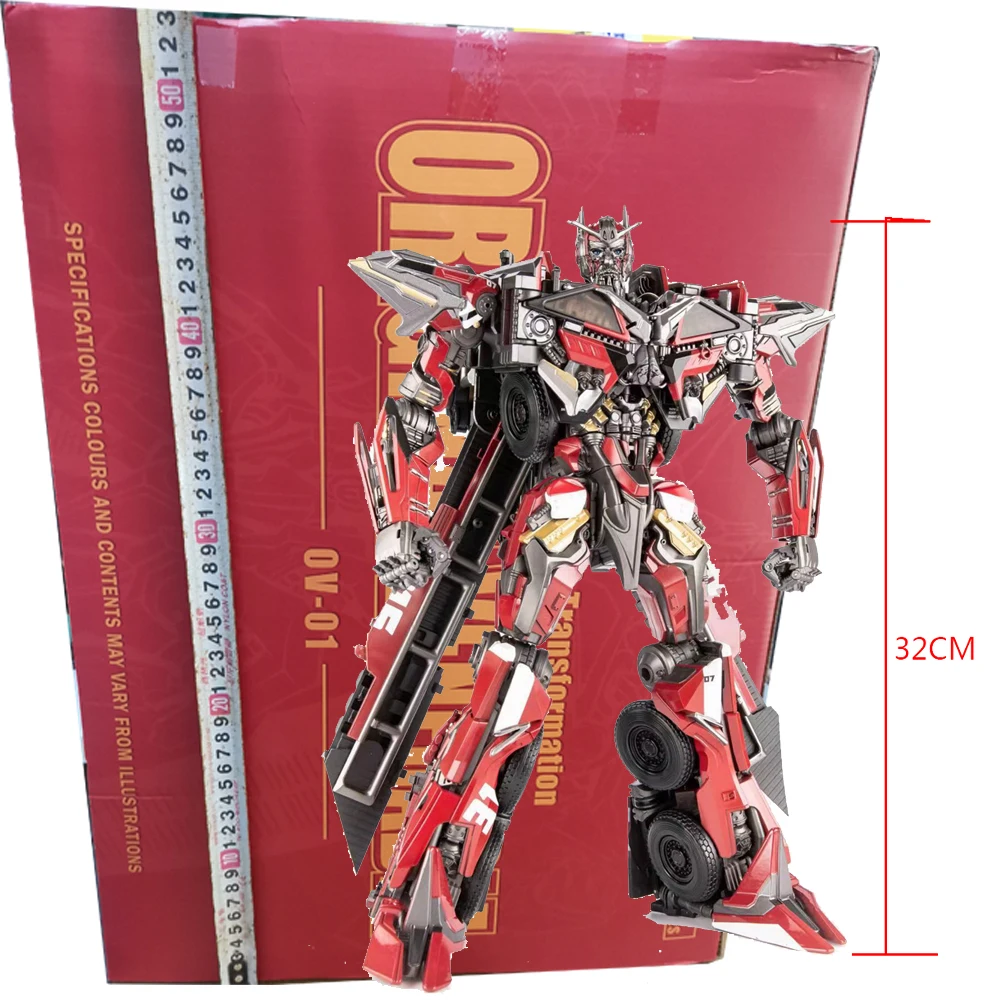 

Transformation Toys Sentinel Prime SS61 OV01 P1S Fire Engine Truck Alloy Model Action Figure Deformation Robot Autobot Platform