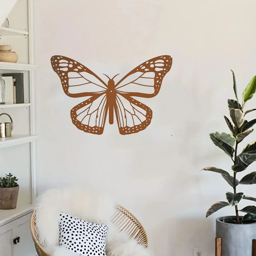 Enchanting 1pc Butterfly Metal Wall Decor – Add Magic to Your Home. Captivating Butterfly Decor for Garden and Room