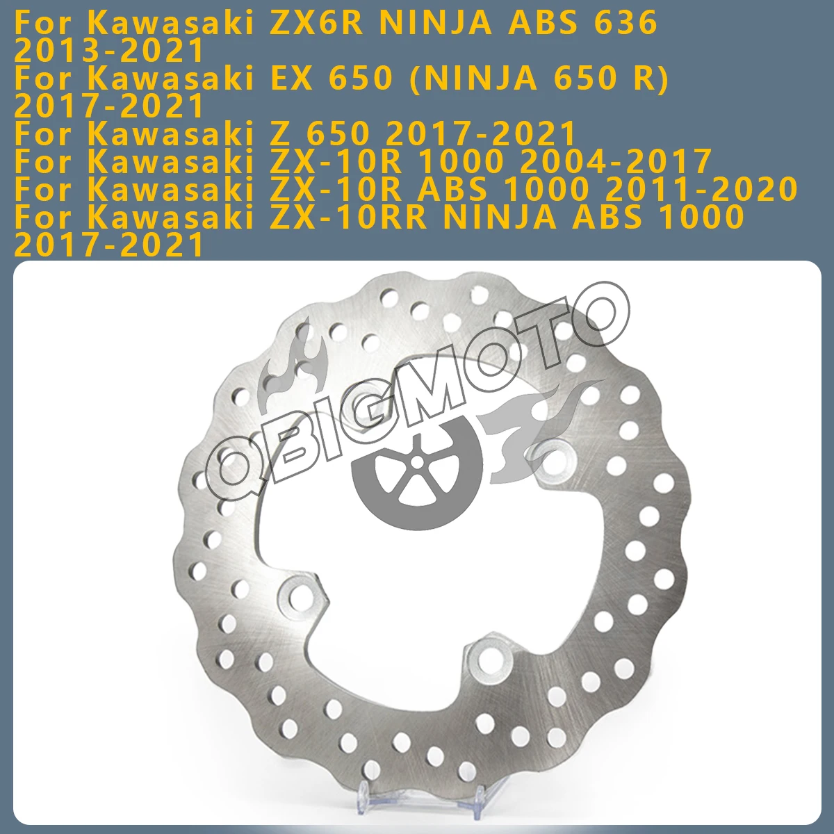 

Motorcycle Rear Brake Disc Rotor For Kawasaki NINJA ZX-6R ZX6R ZX636 ZX-9R ZX9R ZX-10R ZX10 650 ER-6F ER-6N ER6N ER6F Z750 Z1000