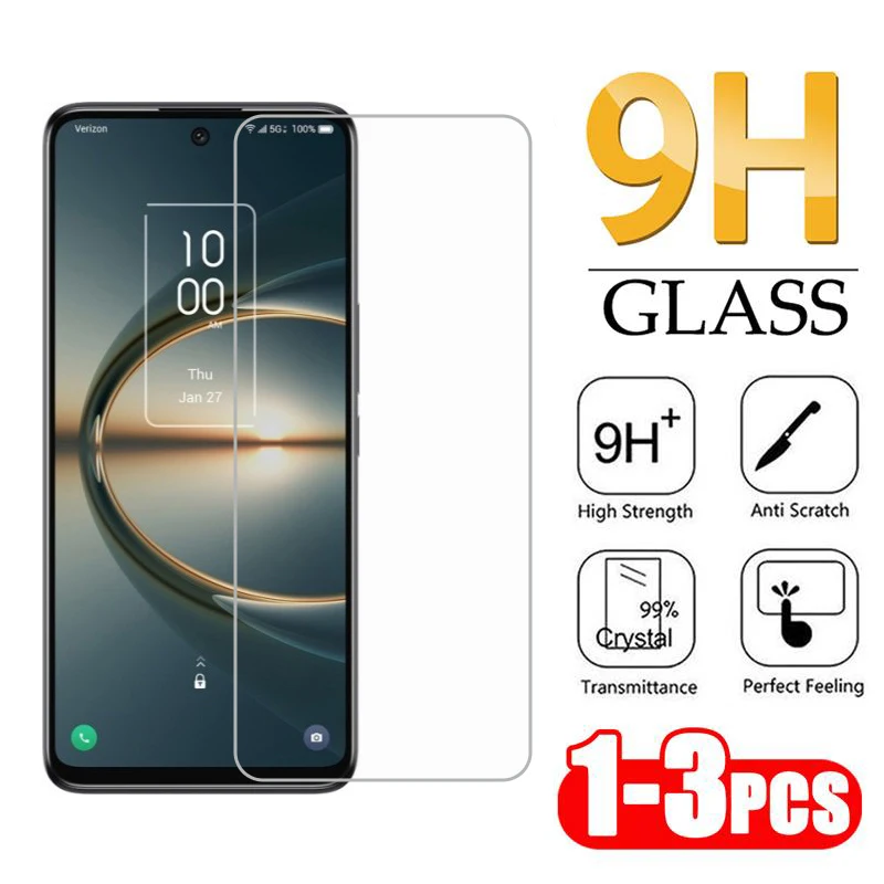 

3-1PC Protective Glass on TCL 30 20 5G SE Tempered Glass on Cristal Templado TCL 30E SE V XE 5G 30 Plus 305 306 Screen Protector