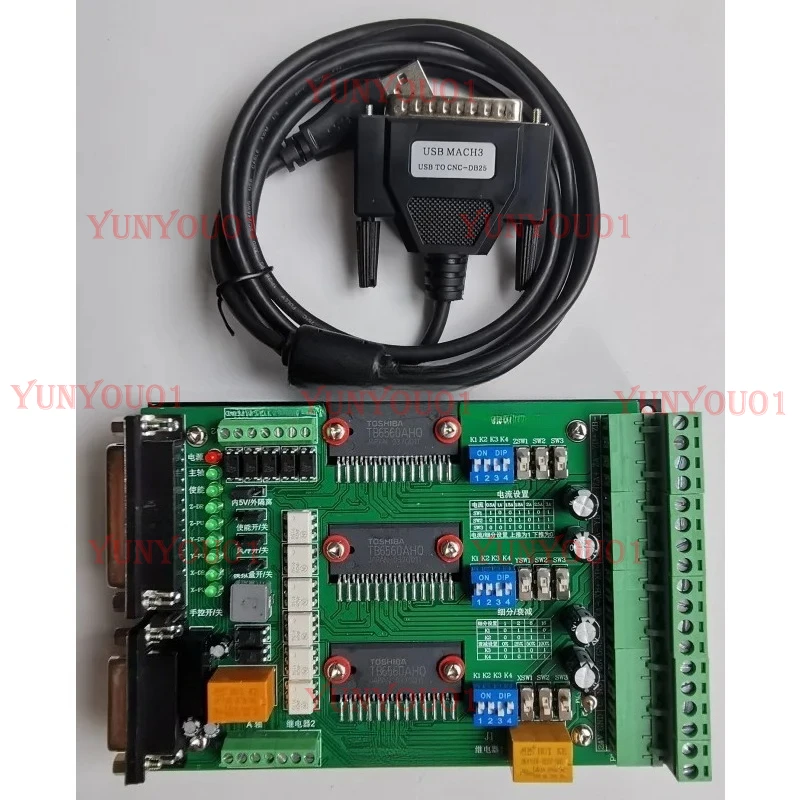 USB Mach3 Computer Implemented Machine JP-3163B Triaxial Flat Drive 42/57 Stepper Motor TB6560 3A