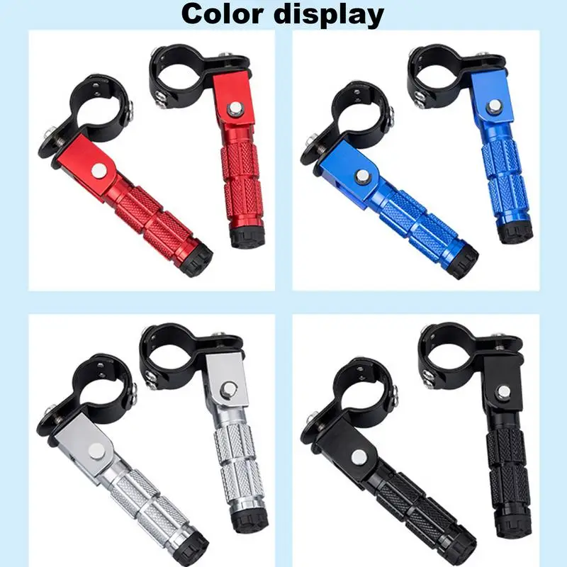 Footpeg Pedals Aluminum Alloy Electric Motor Foot Pegs Passenger Pedal For Electric Motorcycle Motor Scooter