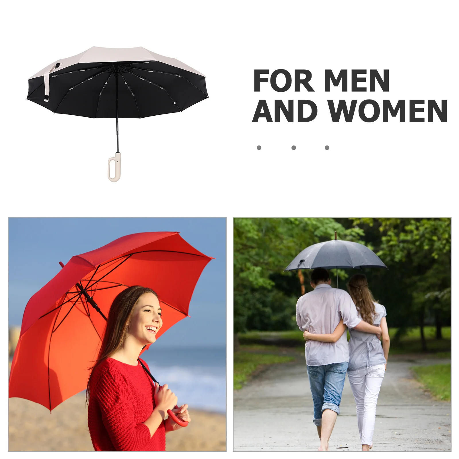 

Folding Umbrella Transparent Heart Pattern Portable Compact Uv Protection Rain Sun Travel Umbrella Lightweight Foldable For