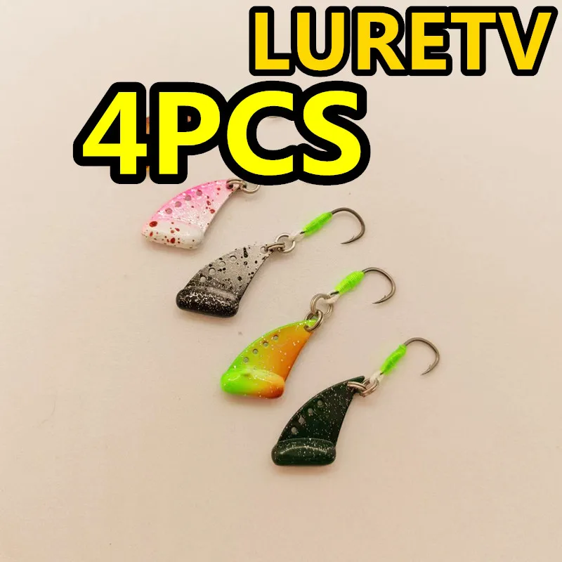 

8006 2.5cm2.7g4PCS Luretv Luya Creek Bait All water Trout Mini VIB Black Pit Micro bait