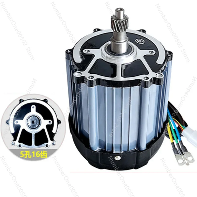 High Speed Brushless 1500W Electric Tricycle 48V 60V 72V 3200RPM High Speed Brushless Differential Motor