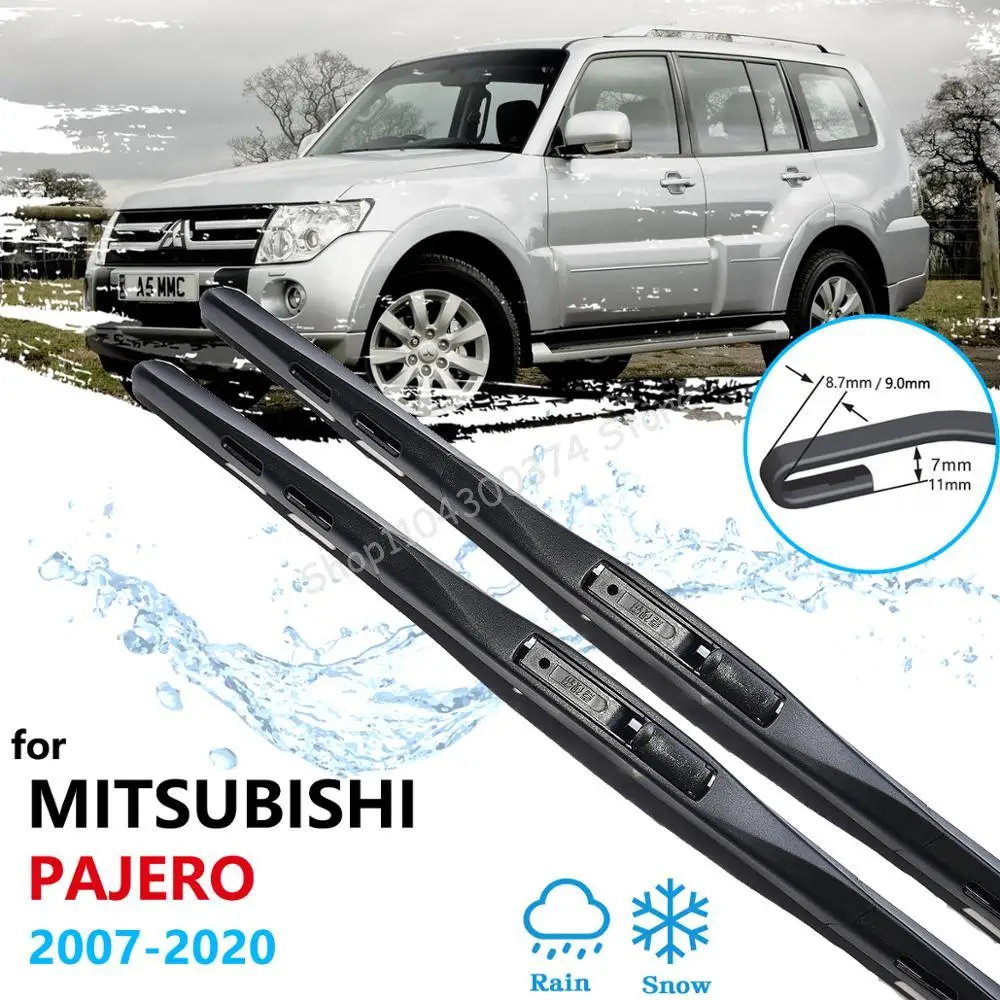 

Car Wiper Blade for Mitsubishi Pajero Shogun Montero 2007~2020 V80 V87 V93 V97 Windscreen Windshield Wipers Car Accessories 2019