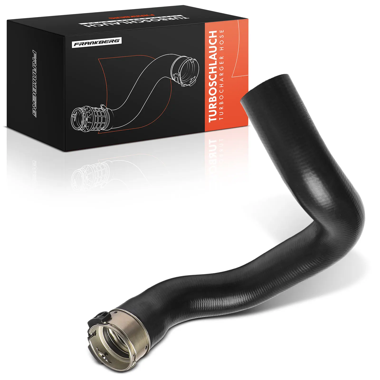 Frankberg 1x Ladeluchtslang Turboslang Inlaatslang voor Fiat 500L 351 352 2012-2018 1.6 L Diesel 51969460 090507 52018233