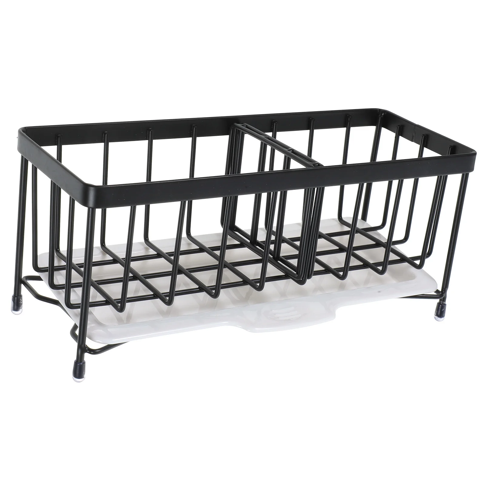 

Stainless Steel Kitchen Sponge Holder Countertop Draining Basket Rust Resistant Sink Sponge Organizer Dish Brush Holder