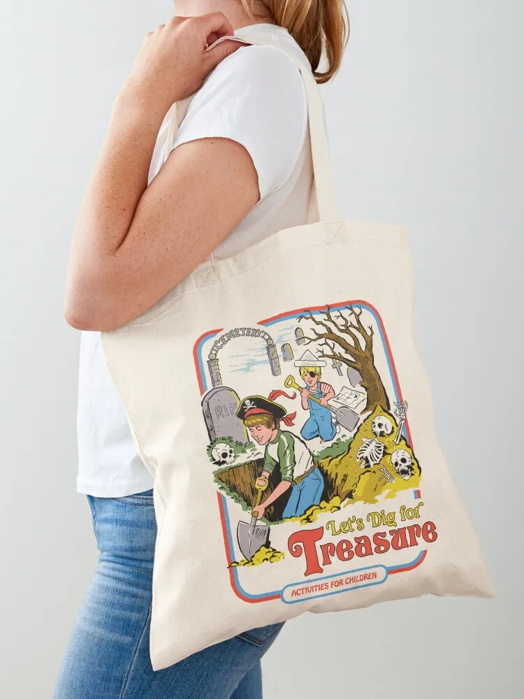 

Let's Dig For Treasure Tote Bag cute pouch bag large tote bag shopper bags for women sac pour femme