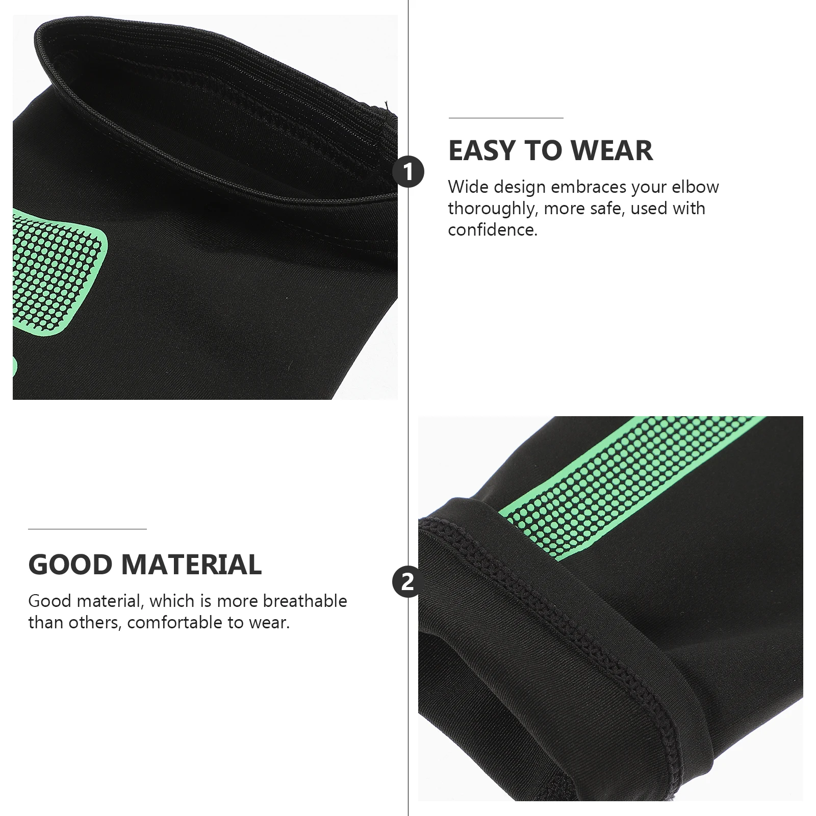 

2pcs Elbow Guard Breathable Arm Pads Basketball Badminton Sports Support Elbow Support Pad Elastic Protection Gear