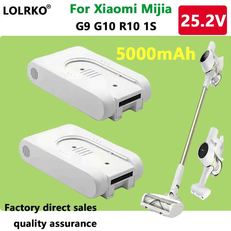 2026 ЛОЛРКО ®   Литиевая батарея 25.2В 5000мАч P2046-7S1P-BC для пылесосов Xiaomi Mijia Dreame G9 G10 1S R10, запасные части