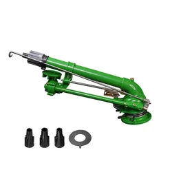 agricultural long range high pressure water irrigation system rain spay automatic metal sprinkler head 360 degree rotating