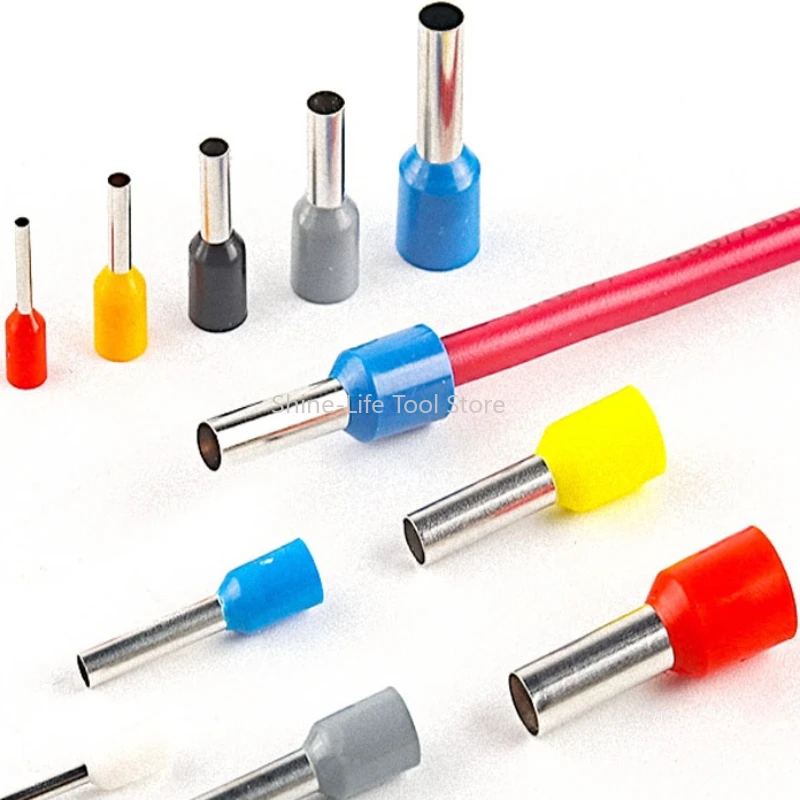 SL Insulated Ferrules Cable Lug VE Cold Pressed Connection Tube Type Terminals VE0508~VE7512