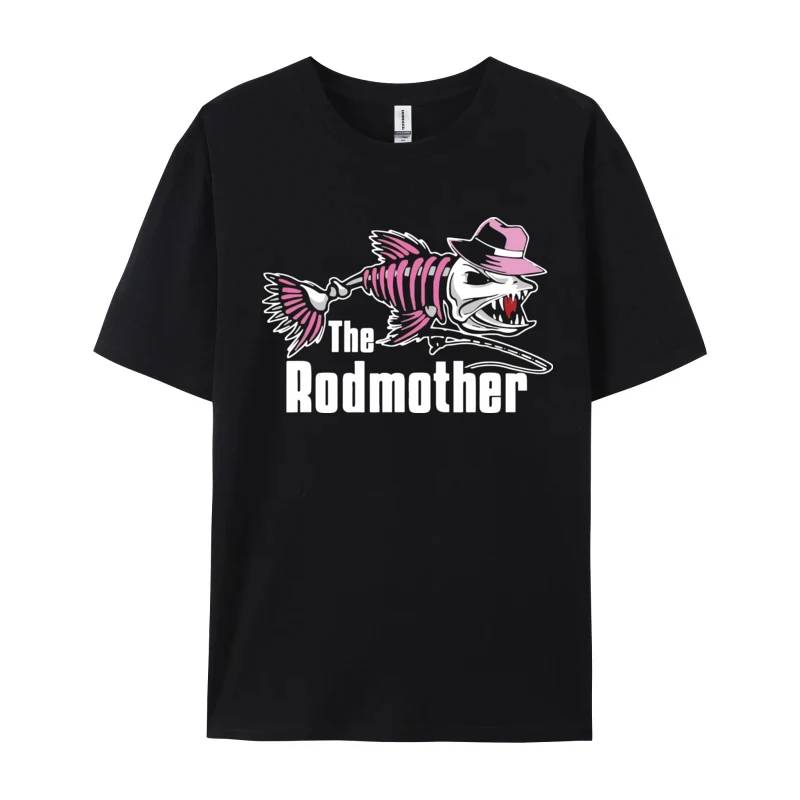 The Rod Mother T-shirt Fishing Mom Comfortable T-Shirt 100% Cotton Tees Harajuku TShirt Oversized Tops Male T Shirts