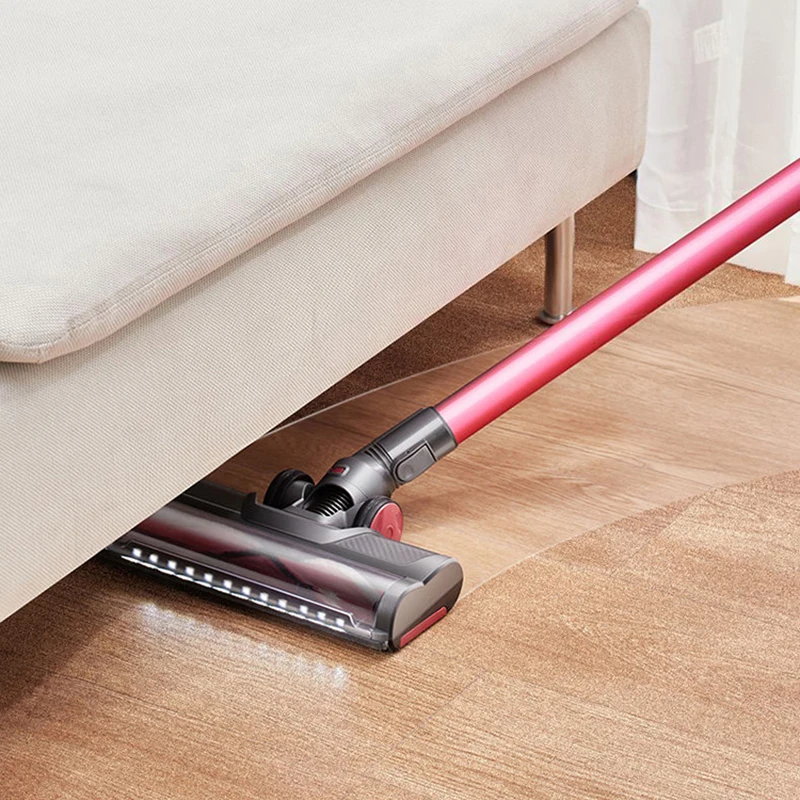 مكنسة كهربائية جديدة قوية للرطب والجاف للمنزل 15kPa مكنسة كهربائية LED إضاءة السجاد مكنسة كهربائية أرضية مع ممسحة