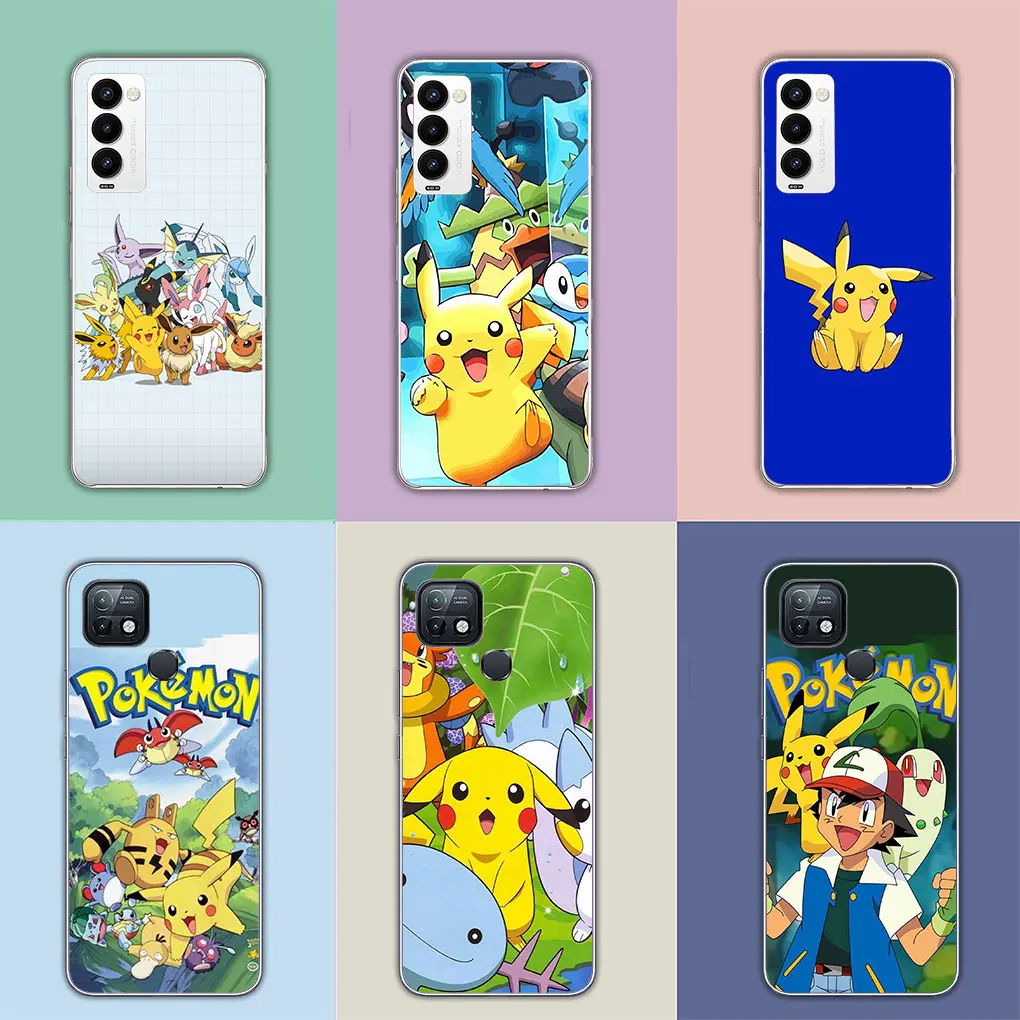 Pokemon Pikachu Cover Phone Casing for Motorola Moto G13 G14 G53 G54 G62 G72 G82 G84 E13 E20 G42 G32 G23 G22 Soft Case