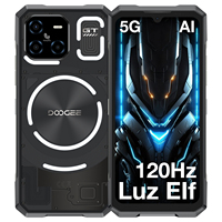 DOOGEE Blade GT Rugged Phone 6.72 ''FHD + 120Hz LED Light Effect dimension 7050 12GB RAM 256GB ROM AI Smartphone 5500mAh Battery