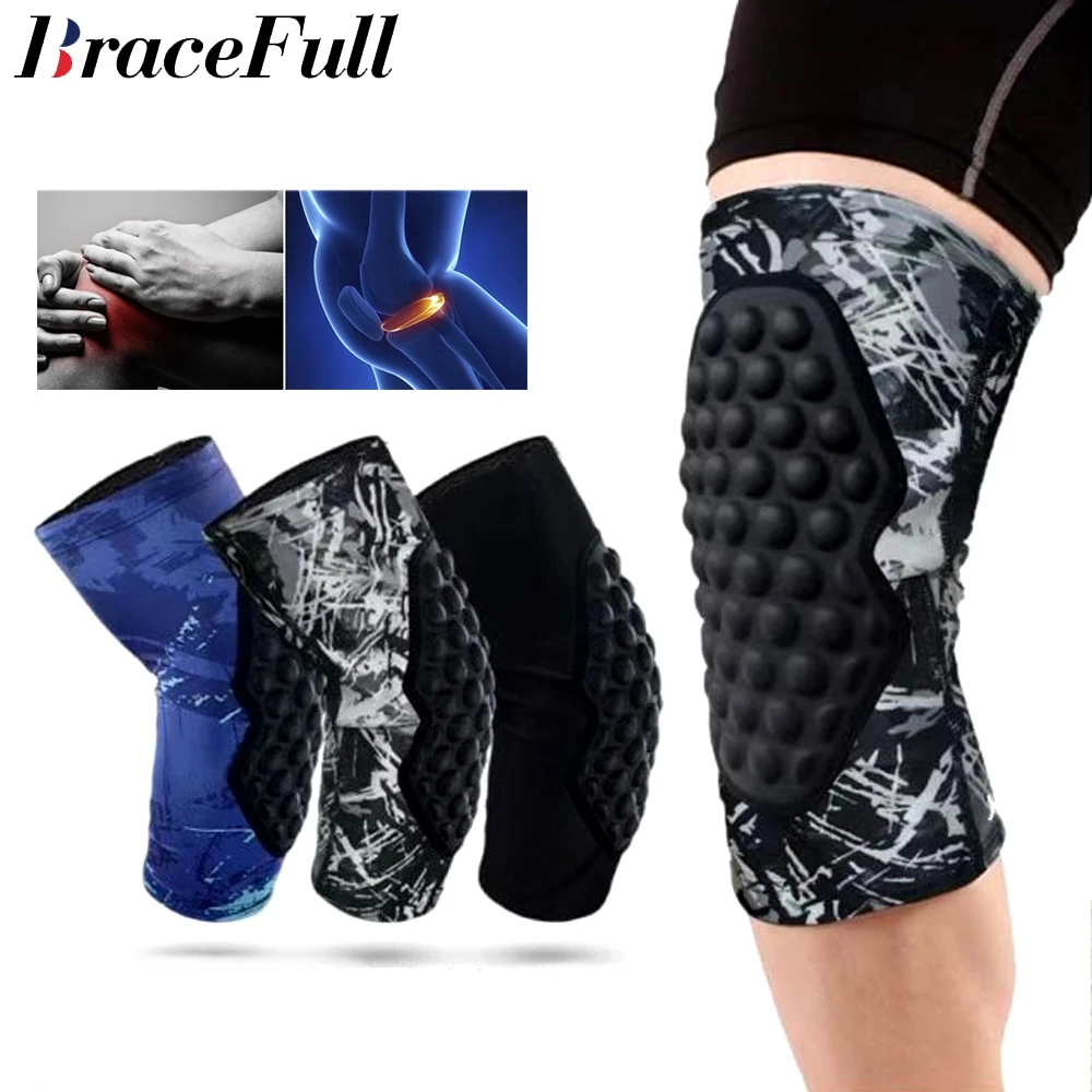 

1 Pcs Protective Knee Pads Knee Brace Compression Leg Sleeve- High Elastic Non-Slip Basketball Volleyball Knee Sleeves Support