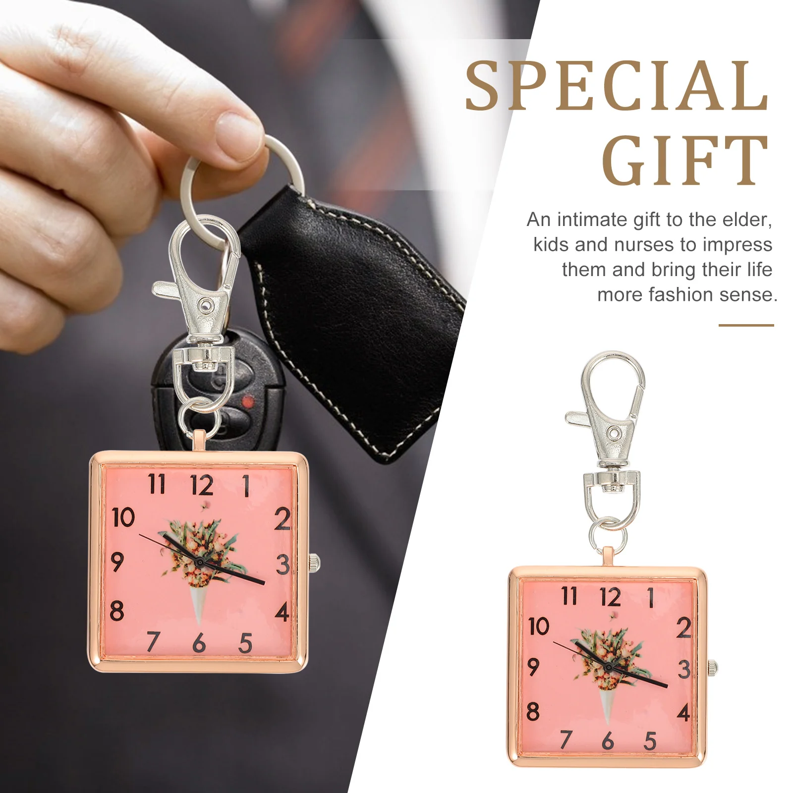 ممرضة ساعة الجيب خمر مفتاح مشبك تصميم لامتحان الطلاب شنقا ساعة مفتاح حلقة قلادة الصدر ووتش