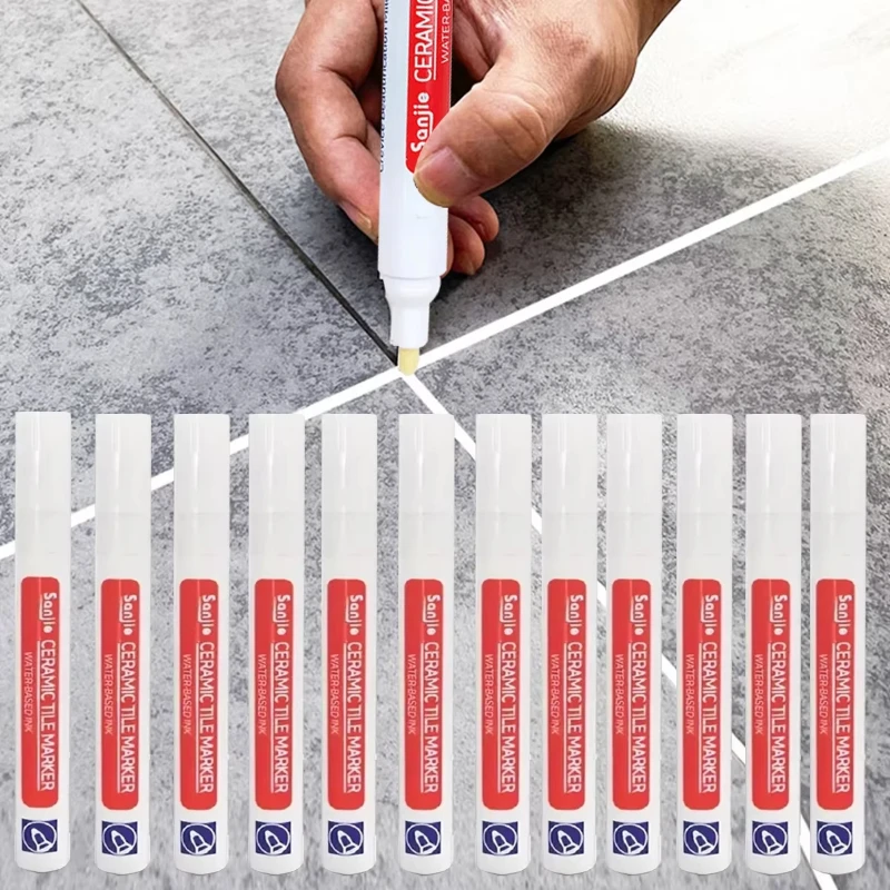 1-10 unidades de rotuladores impermeables para juntas de azulejos, para reparar juntas de pared en suelos, baños, cocinas y sanitarios, en negro, blanco, dorado y beige.