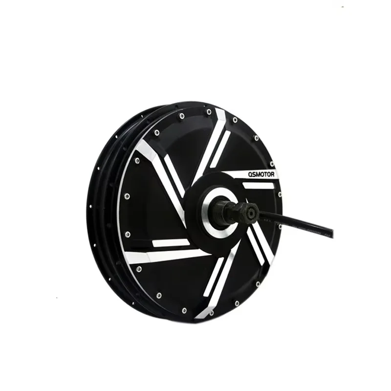 QS Motor 273 Model Spoke Wheel Hub Motor (45H) 5000W for Electric Motorcycle V2 Type,  Rim Can Be Optional