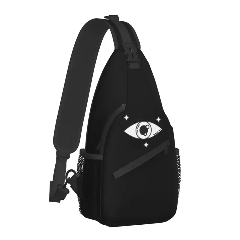 Fashion Eyes Of The Future Sling Bag for Travel Hiking Men Evil Eye Mystic Spiritual Crossbody Chest Backpack Shoulder Daypack