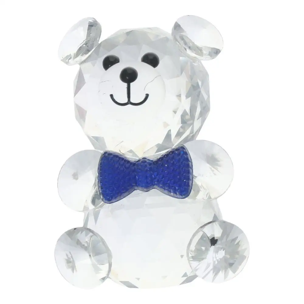 Fashion Crystal Crystal Baby Bear Figurine Collection Bear Colorful Crystal Bear Figurine Collection Pretty Glass Ornament Home