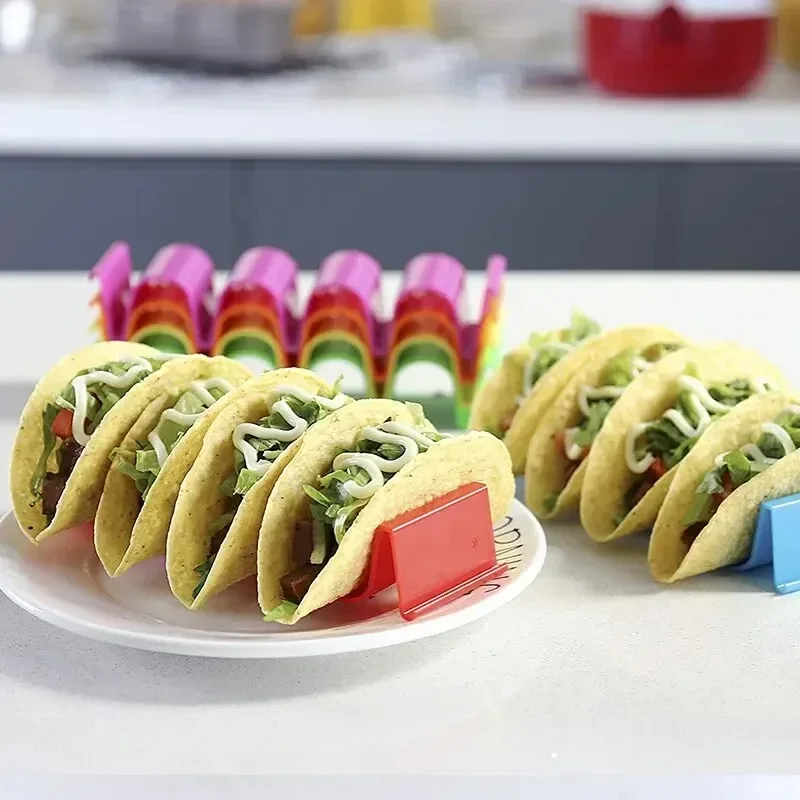 U Type Mexican Roll Rack Taco Holder Wave Shape Tray Holder Taco Cake Pancake Rack Cake Racks for Cafes Creative Pancake Shelf