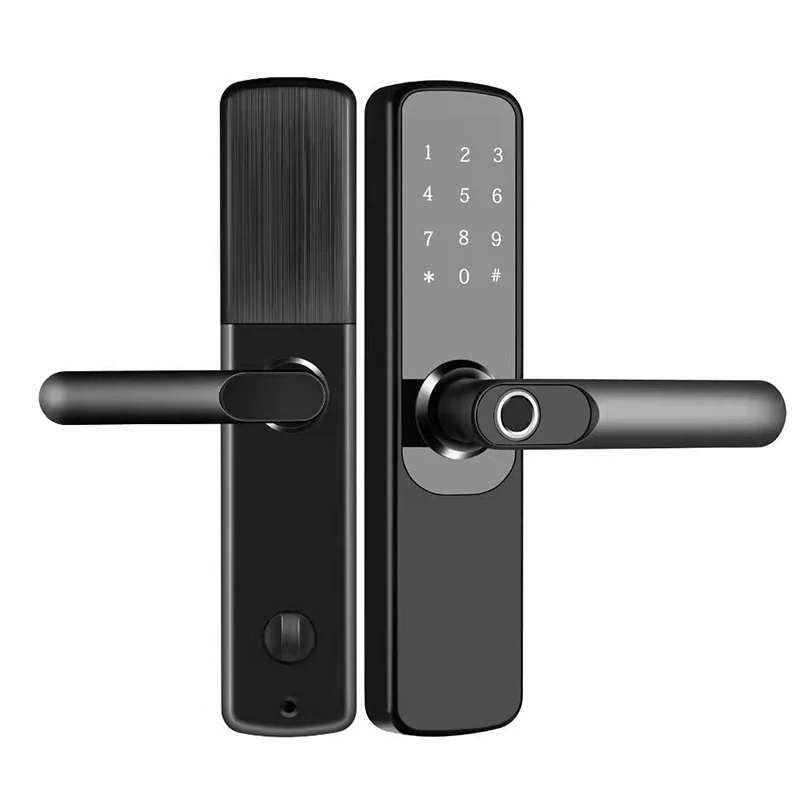 New arrival Tuya Wifi Digital electronic lock Smart door lock house with Password biometric fingerprint door lock APP remotely