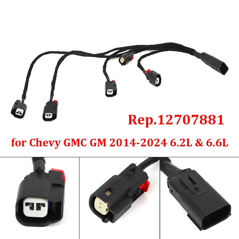 Right-Passenger Side Fuel Injector Harness Connector 12707881 for Chevy GMC GM 2014-2024 6.2 and 6.6