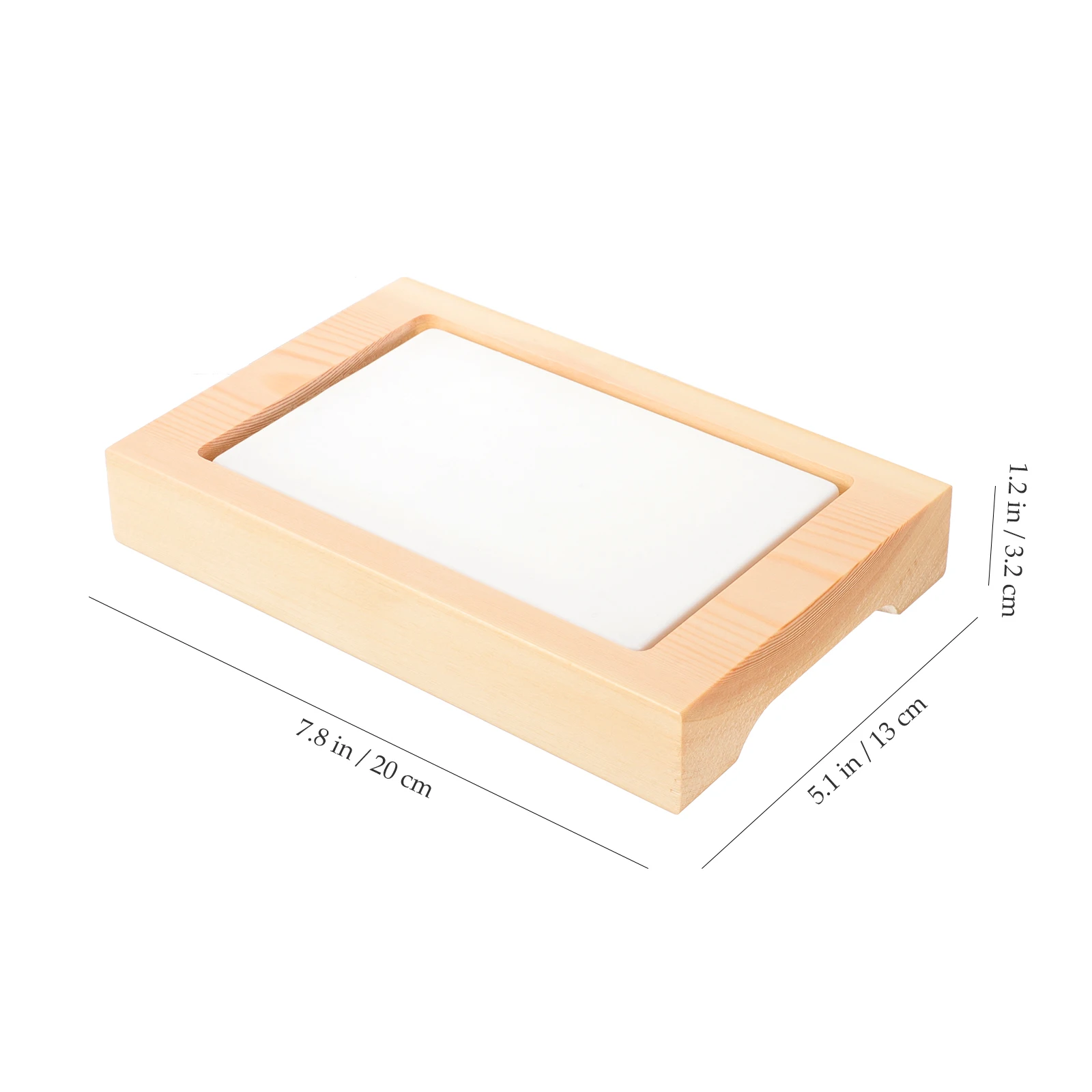 

Wooden Plastic Sashimi Plate Platter Japanese Restaurant Dishes Reusable Seafood Tray Sushi Salmon Serving Fresh Ice