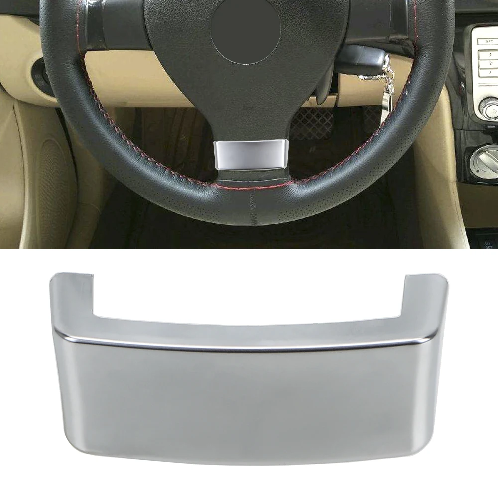 

Insert Trim Cover Fit for VW Golf MK5 Plus 5 GTI Passat B6 3C Eos Jetta Chrome Emblem Car Steering Wheel Trim Sequin Cover