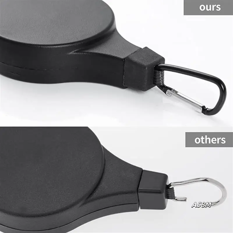 

Plant Pulley Retractable Hanger Plant Pulley Adjustable Height Wheel For Hanging Plants Indoor(8PCS) BLACK
