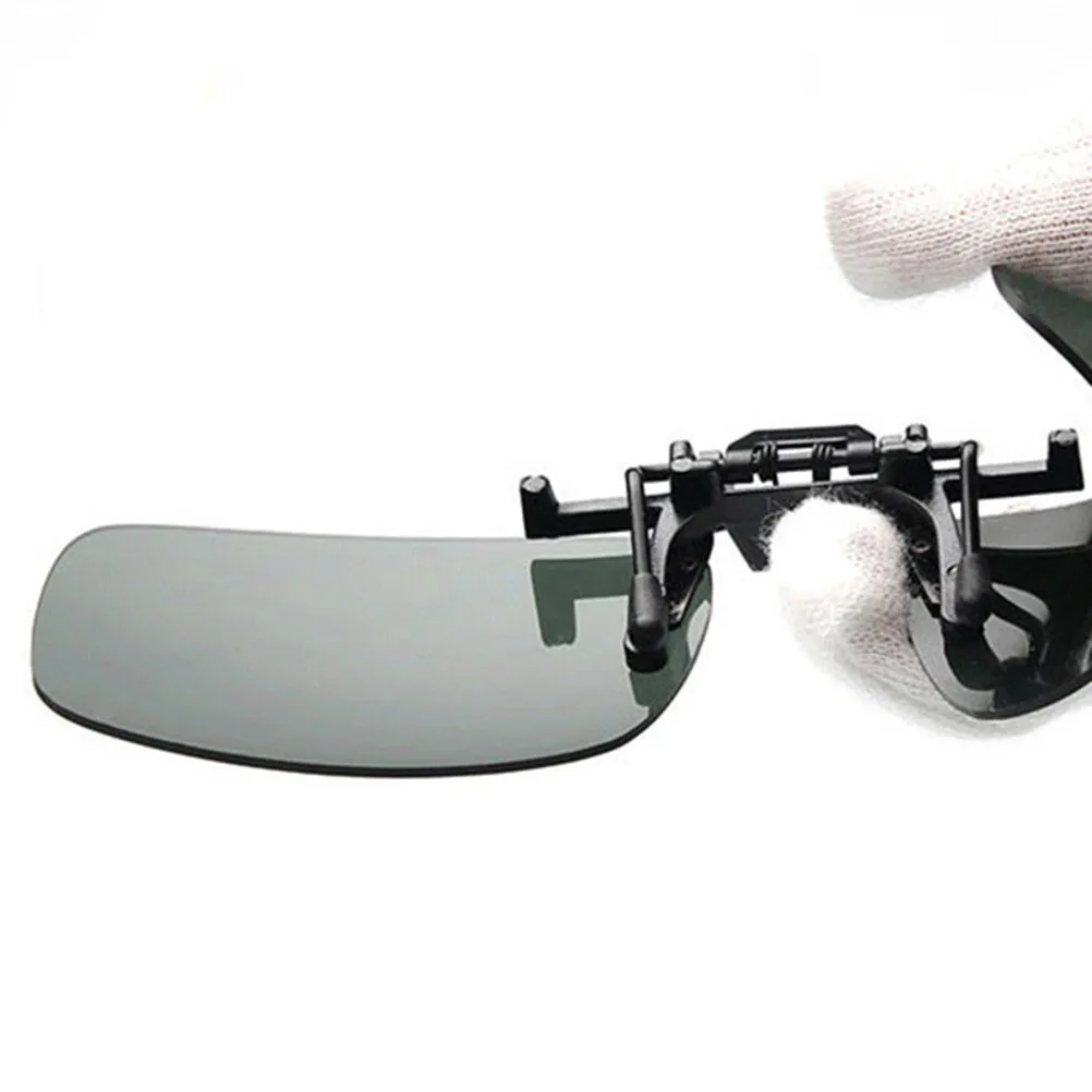 2Pcs Night Clip Compatible Polarized Sunglasses Resin Lenses Easy Attach Large Size L Yellow Grey Unisex Driving Fishing