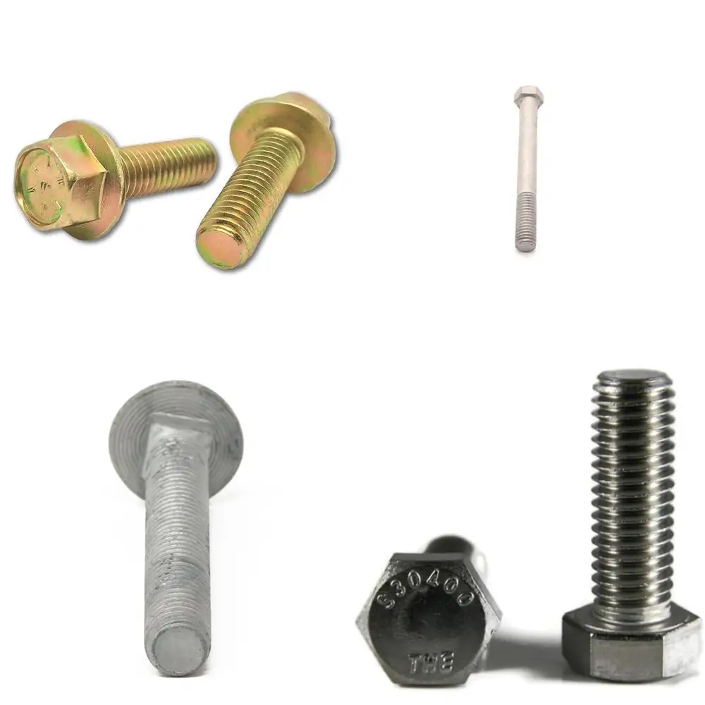 

Hex Flange Screws Grade 8 Coarse Thread 3/8-16x1 Inch Zinc Yellow Frame Bolts for Construction