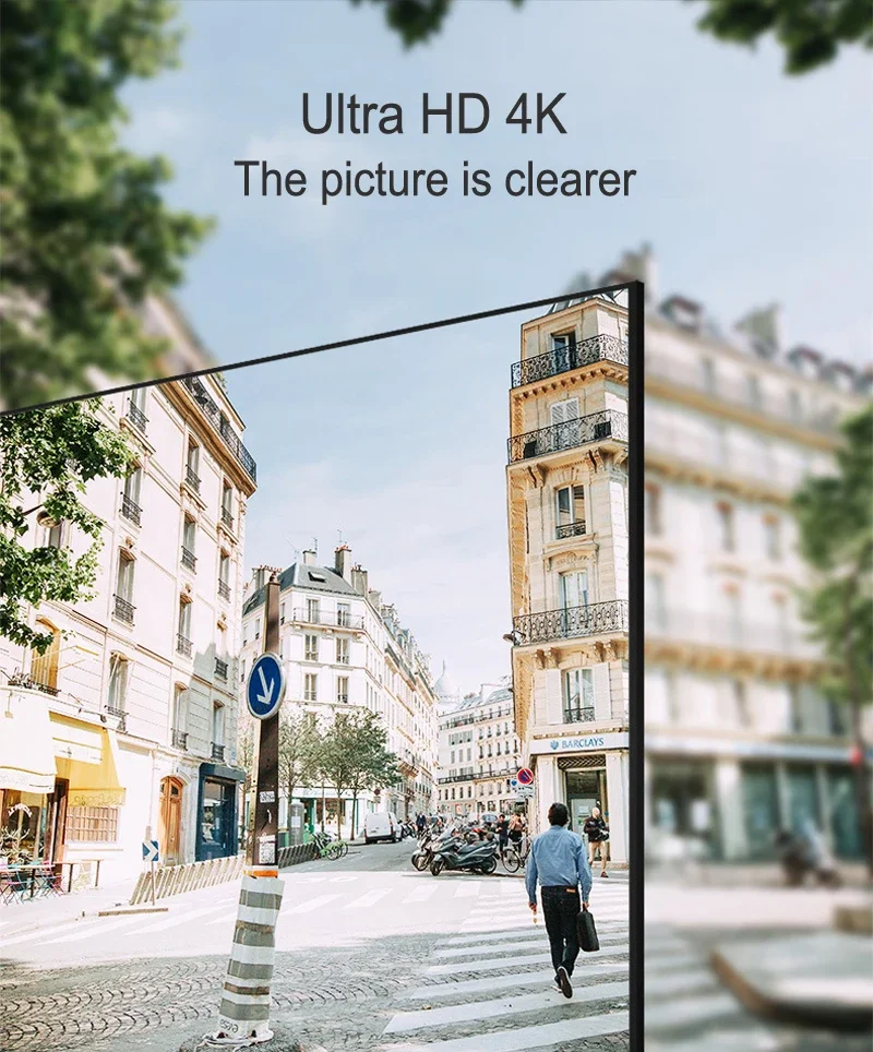 Lecteur de streaming vidéo Ultra HD, 4K 60Hz, 10 voies, limitation HDMI 2.0, répartiteur HDMI, USB 3.0, disque flash pour TV gauche