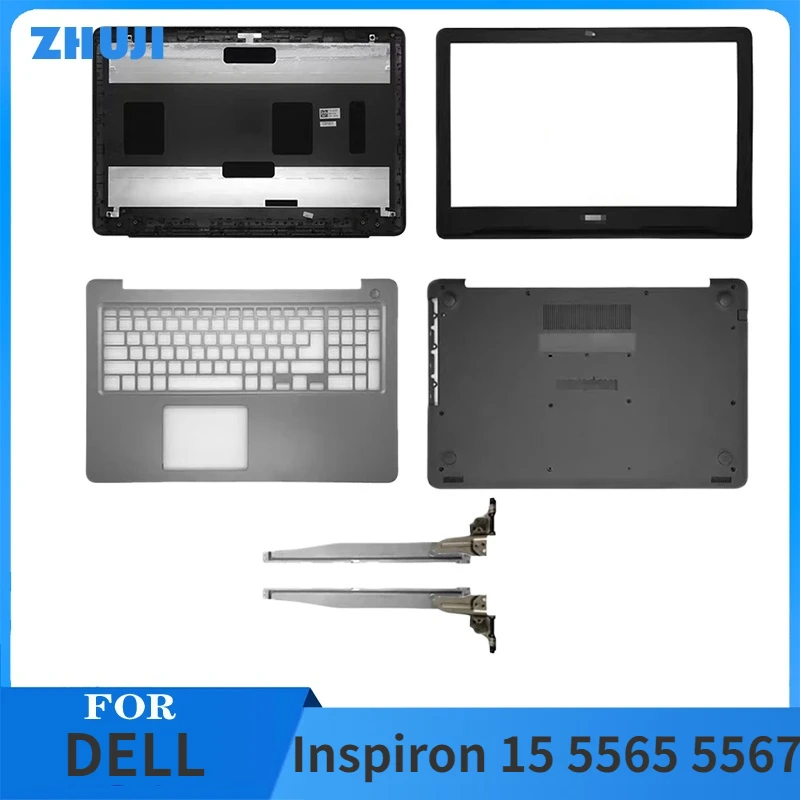 

95 новых планшетов для ноутбуков DELL Inspiron 15 5565 5567, задняя крышка ЖК-дисплея/передняя рамка/петли/Упор для рук/Нижняя зеркальная задняя крышка экрана