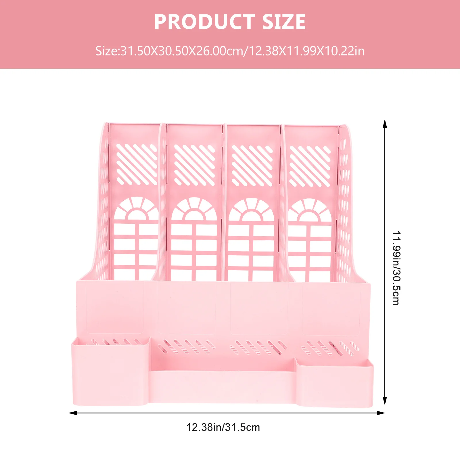 منظم الكتب البلاستيكية، تصنيف واضح، لوازم مكتبية، تخزين مريح لملفات الكتب والمجلات المنزلية #3