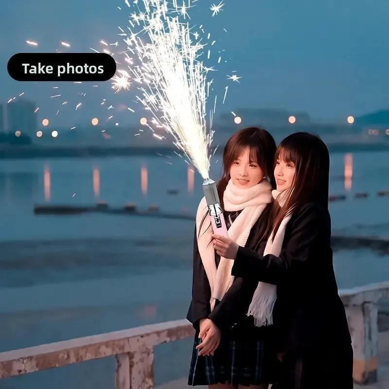 Atmosphere Handheld flower spray machine spray gun, dual-purpose wedding festival photo outdoor  lighter