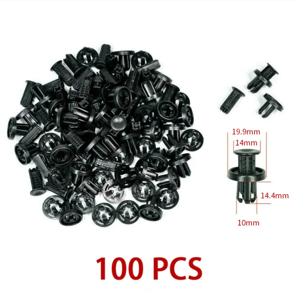 100Pcs Clips Retainer Fastener Screws Mountings Nut Clamp 91505-TM8-003 for