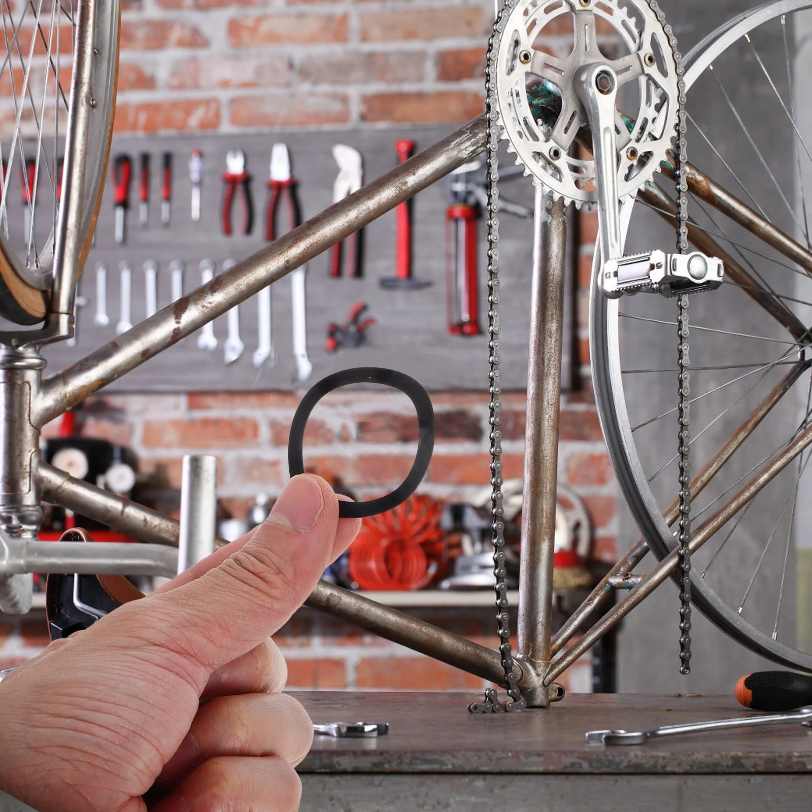 

Bottom Bracket Spacer 30Mm Metal Bicycle Crankset Gasket For Road Mountain Bikes Tool-Free Installation Durable Compatibility