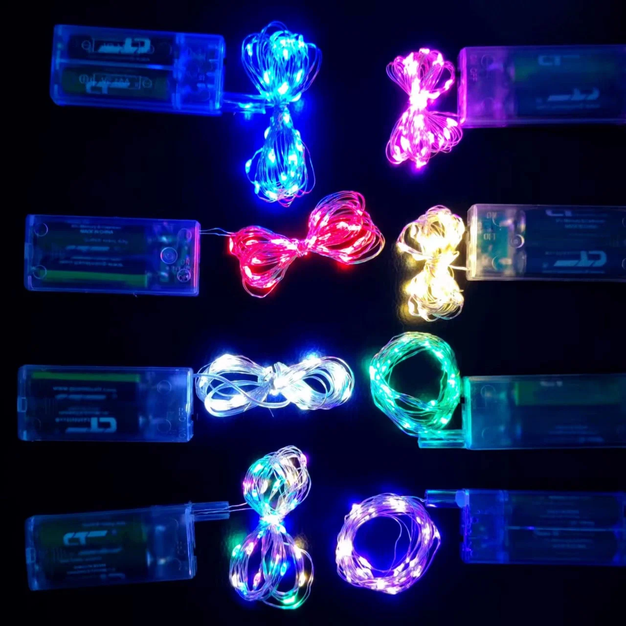 10 متر 100 المصابيح اكليل الفضة سلك ضوء سلسلة الزفاف جارلاند مصباح لعيد الميلاد حفلة في الهواء الطلق حديقة ديكور غرفة نوم طاقة البطارية