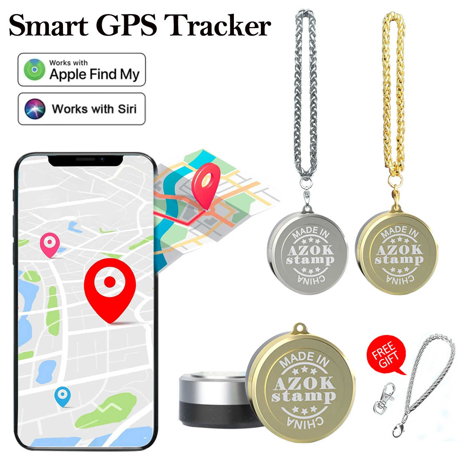 2024 New GPS Tracker Mini Tracking Device For Apple Find My Key Smart Tag Child Finder Pet Car GPS Lost Smart Tracker IOS System