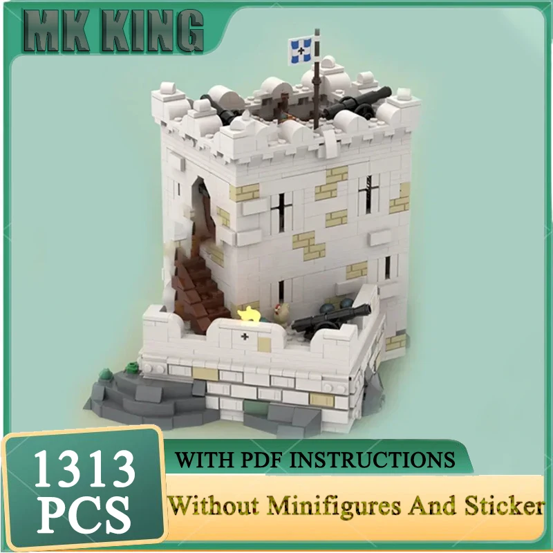 

Moc Building Block Modular Imperial Coastal Fortress Model Technology Brick DIY Assembly Defense Build Christmas Gift Toys